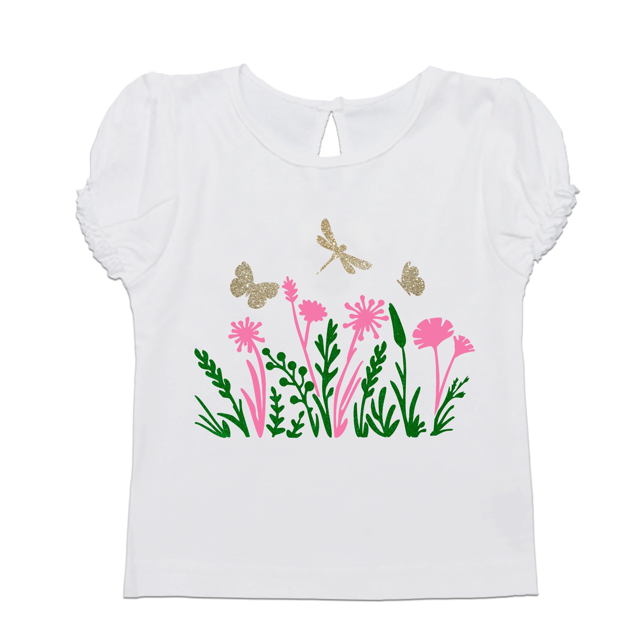 Baby T-Shirt Mädchen Blumenwiese Märchenwerkstatt
