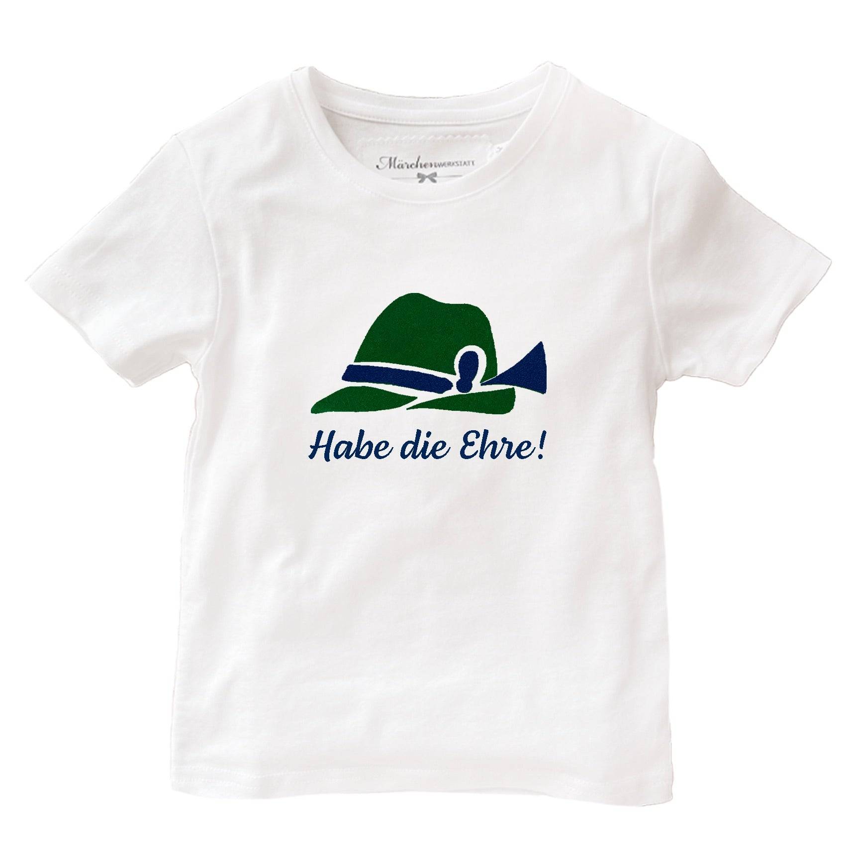 Jungen Trachten T-Shirt Hut Habe die Ehre