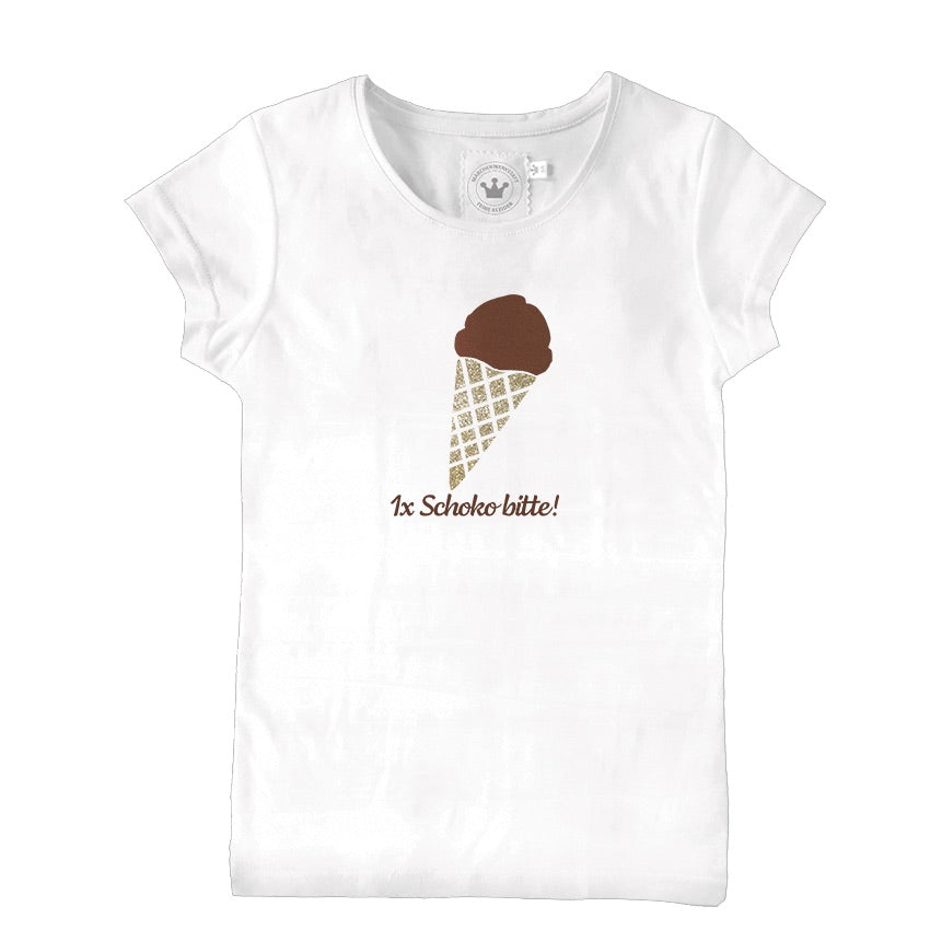 Mädchen T-Shirt Schoko Eis