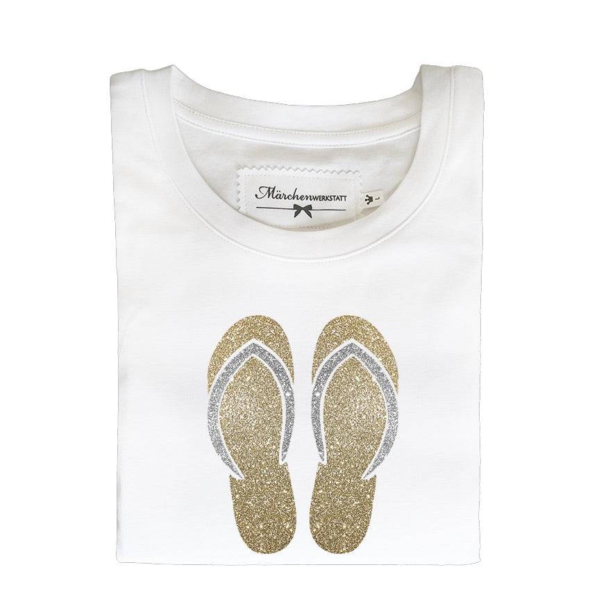 Mädchen T-Shirt Flip Flop