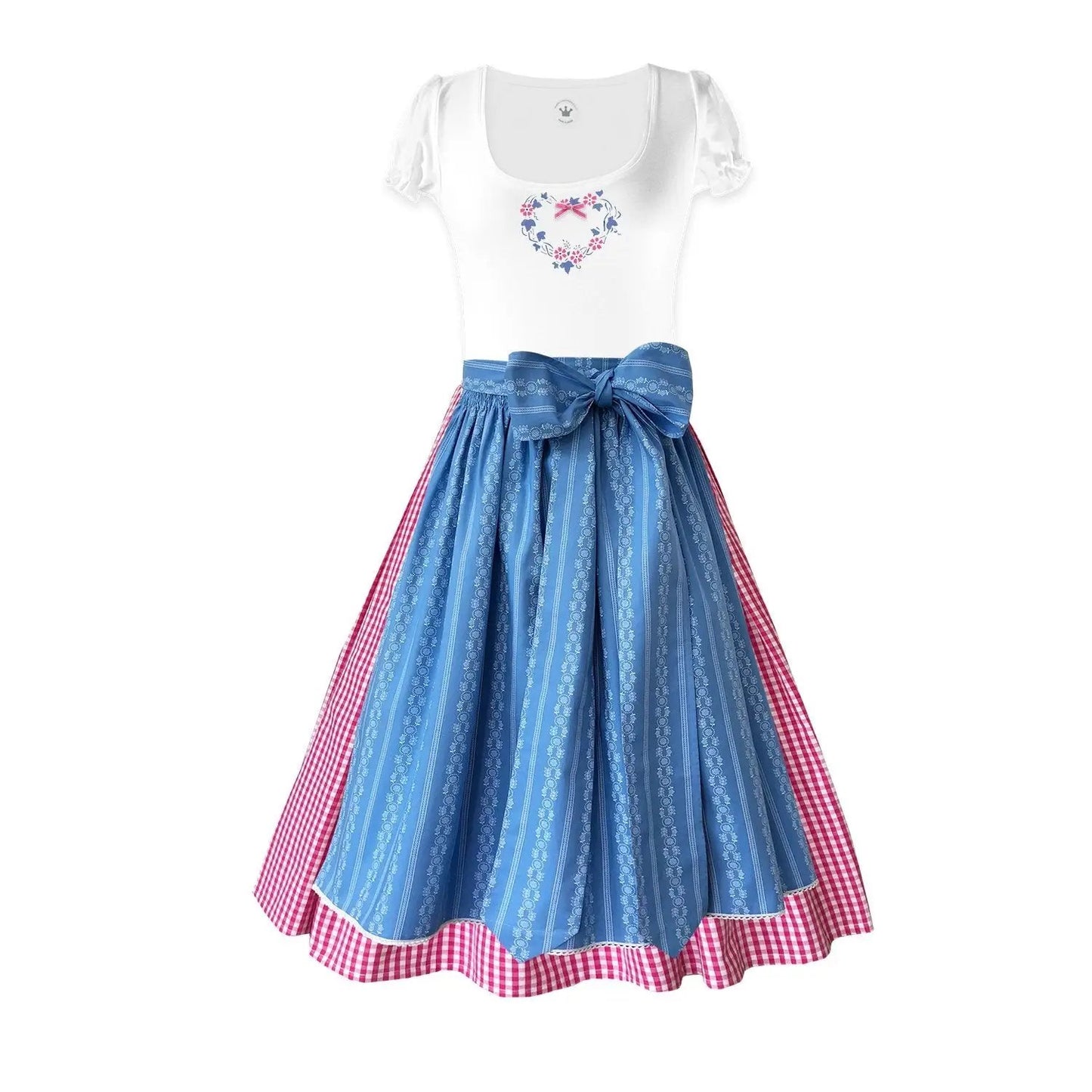 Damen Dirndl "Bergwiese" himmelblau - Kaufhaus des Südens