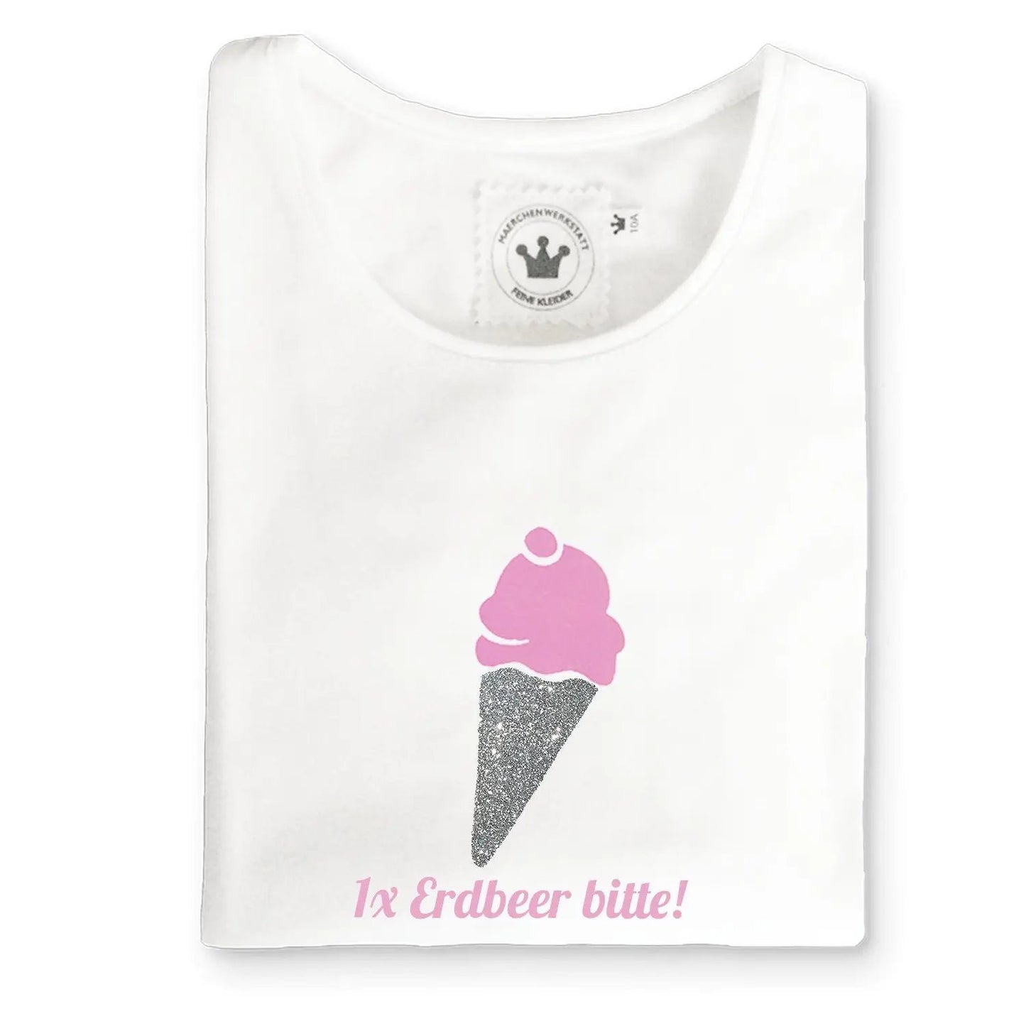 Mädchen T-Shirt Erdbeer Eis - Kaufhaus des Südens