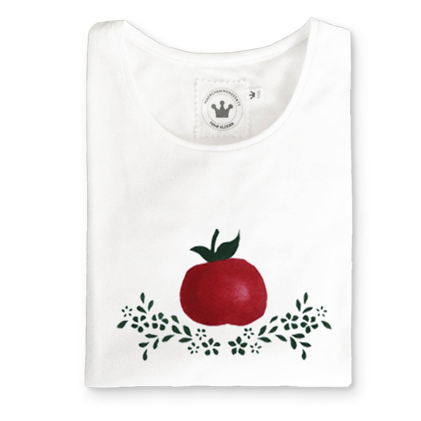 Mädchen T-Shirt Samt Apfel - Kaufhaus des Südens